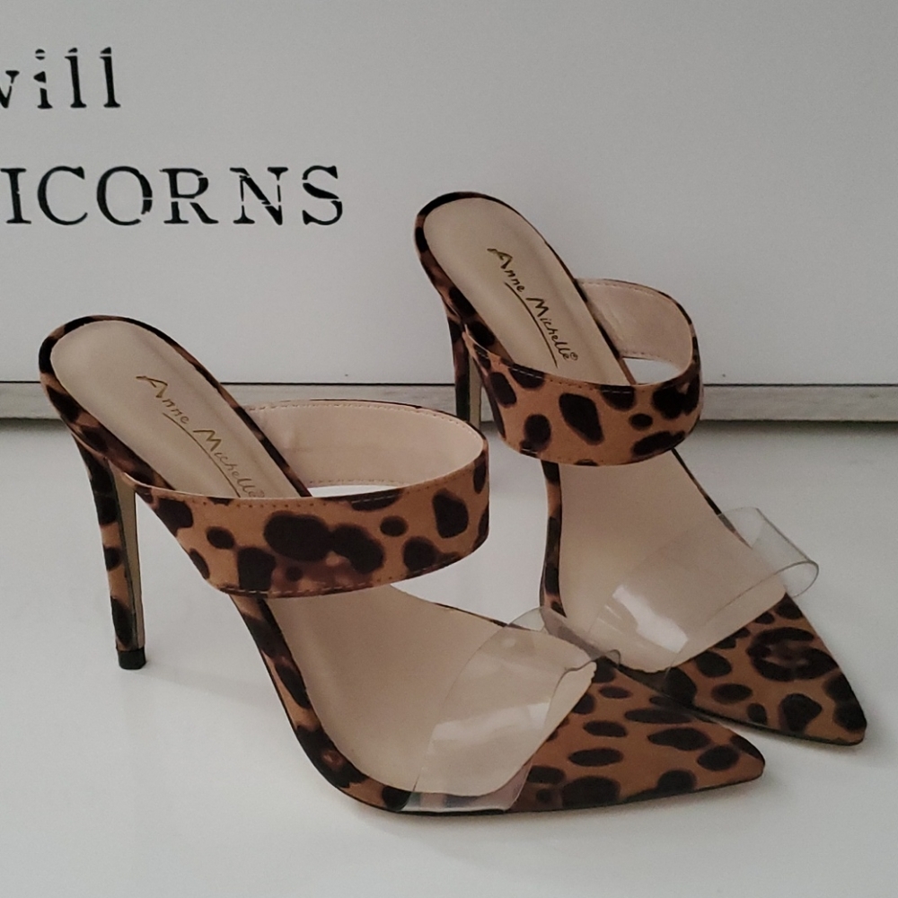 Lady's  leopard printed heels